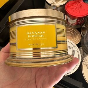 HomeWorx Bananas Foster Scented Candle - Yellow